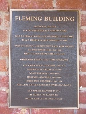 Fleming Building Marker. Click for full size. Fleming Building Marker image. Click for full size.