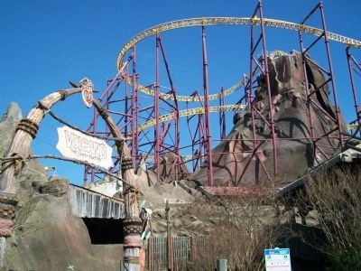 Volcano and entrance. Click for full size. Volcano and entrance image. Click for full size.