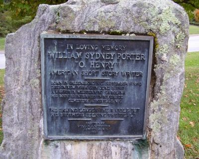 William Sydney Porter Marker. Click for full size. William Sydney Porter Marker image. Click for full size.