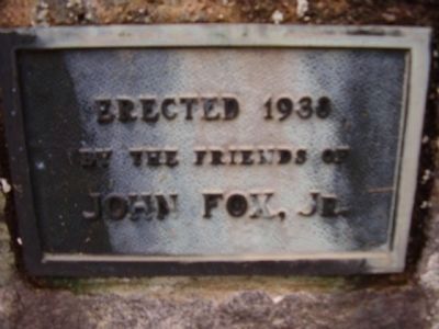 John Fox, Jr. Marker image. Click for full size.