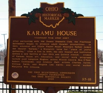 Karamu House Marker image. Click for full size.