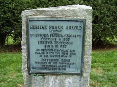 Herman Frank Arnold Marker. Click for full size. Herman Frank Arnold Marker image. Click for full size.