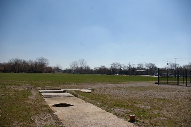 View across the location of home plate image. Click for full size.