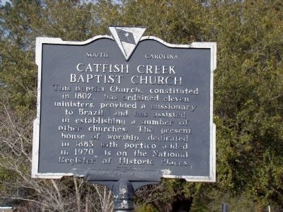 Catfish Creek Baptist Church Marker image. Click for full size.