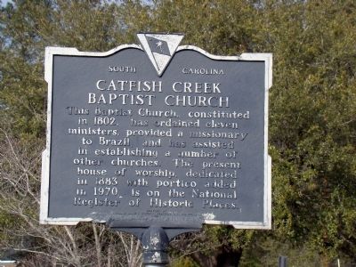 Catfish Creek Baptist Church Marker. Click for full size. Catfish Creek Baptist Church Marker image. Click for full size.