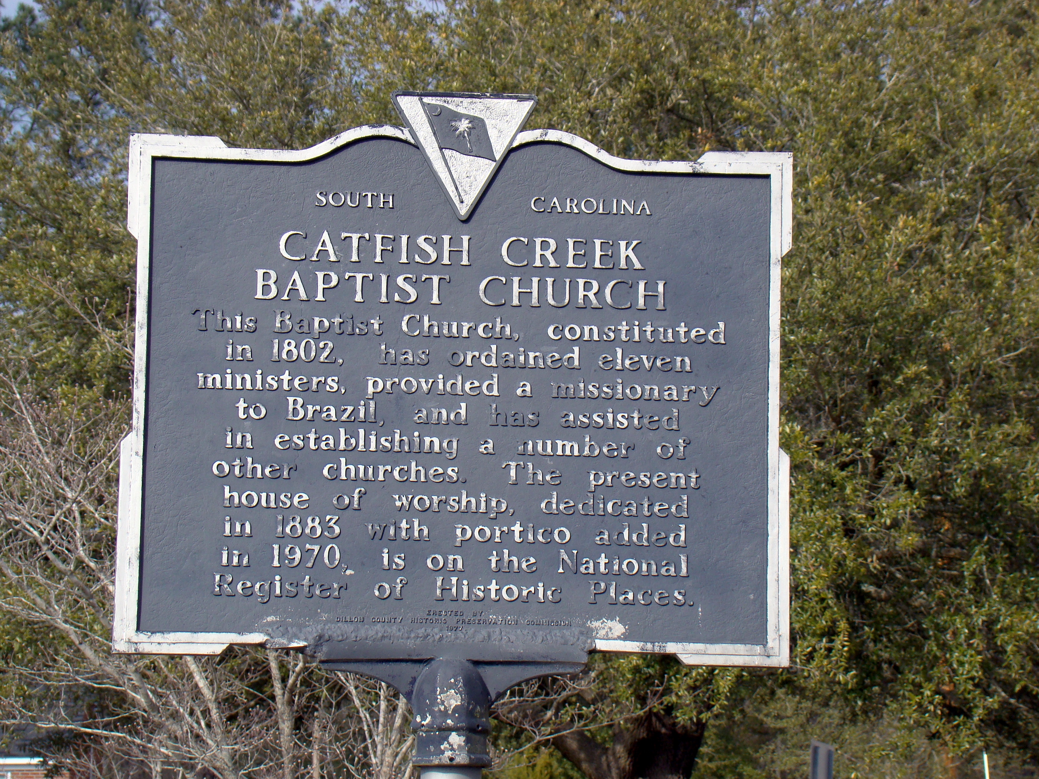Catfish Creek Baptist Church Marker