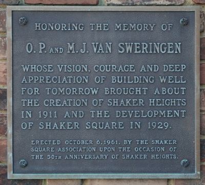Honoring the Memory of O.P. and M.J. Van Sweringen Marker image. Click for full size.