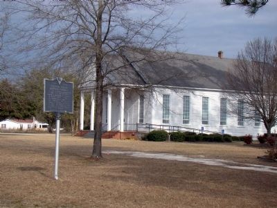 Catfish Creek Baptist Church and Marker image. Click for full size.