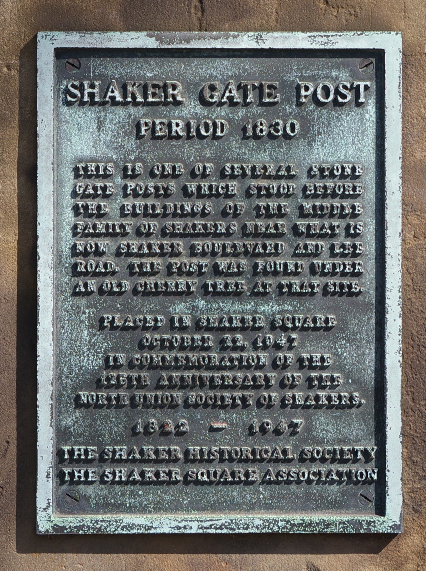 Shaker Gate Post Marker