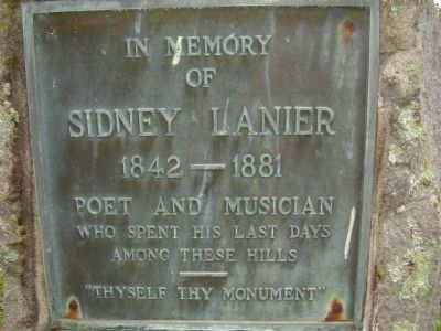 Sidney Lanier Marker image. Click for full size.