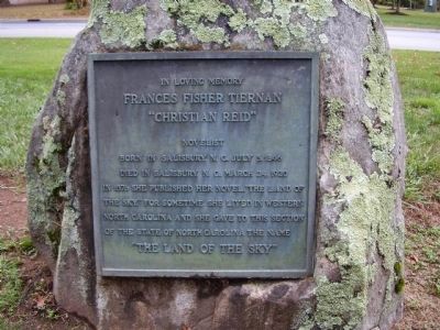 Frances Fisher Tiernan Marker. Click for full size. Frances Fisher Tiernan Marker image. Click for full size.