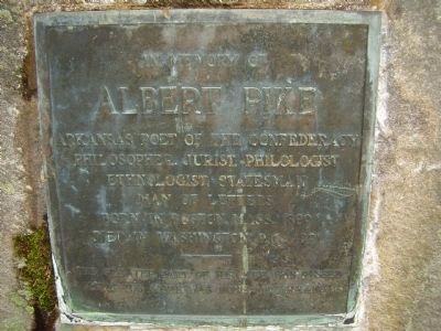 Albert Pike Marker image. Click for full size.