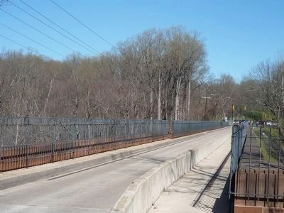 MacArthur Boulevard (formerly Conduit Road) crossing Cabin John Creek. Click for full size. MacArthur Boulevard (formerly Conduit Road) crossing Cabin John Creek image. Click for full size.