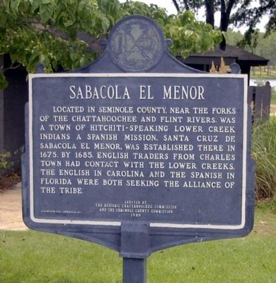 Front of Sabacola El Menor Marker image. Click for full size.