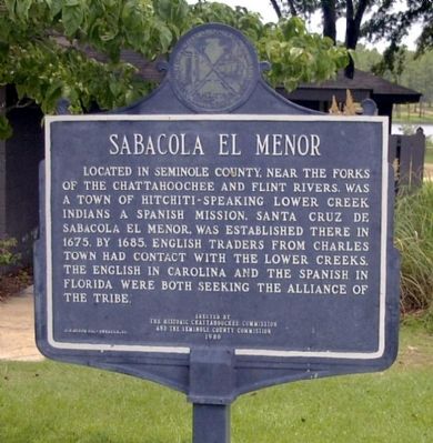 Front of Sabacola El Menor Marker. Click for full size. Front of Sabacola El Menor Marker image. Click for full size.