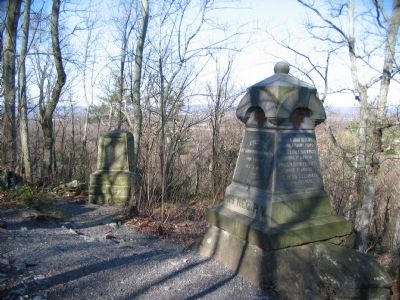 119th Pennsylvania and 20th Maine Monuments on Big Round Top. Click for full size. 119th Pennsylvania and 20th Maine Monuments on Big Round Top image. Click for full size.