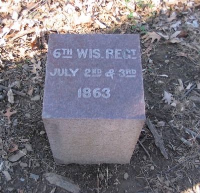 6th Wisconsin Regiment Marker image. Click for full size.