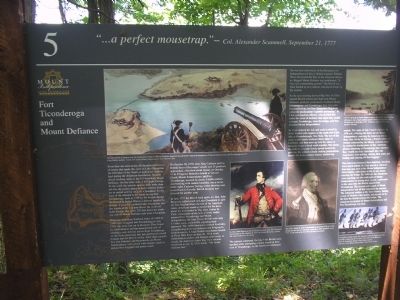 Fort Ticonderoga and Mount Defiance Marker image. Click for full size.
