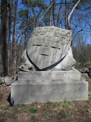 7th Maine Infantry Monument. Click for full size. 7th Maine Infantry Monument image. Click for full size.
