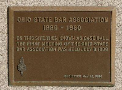 Ohio State Bar Association Marker image. Click for full size.