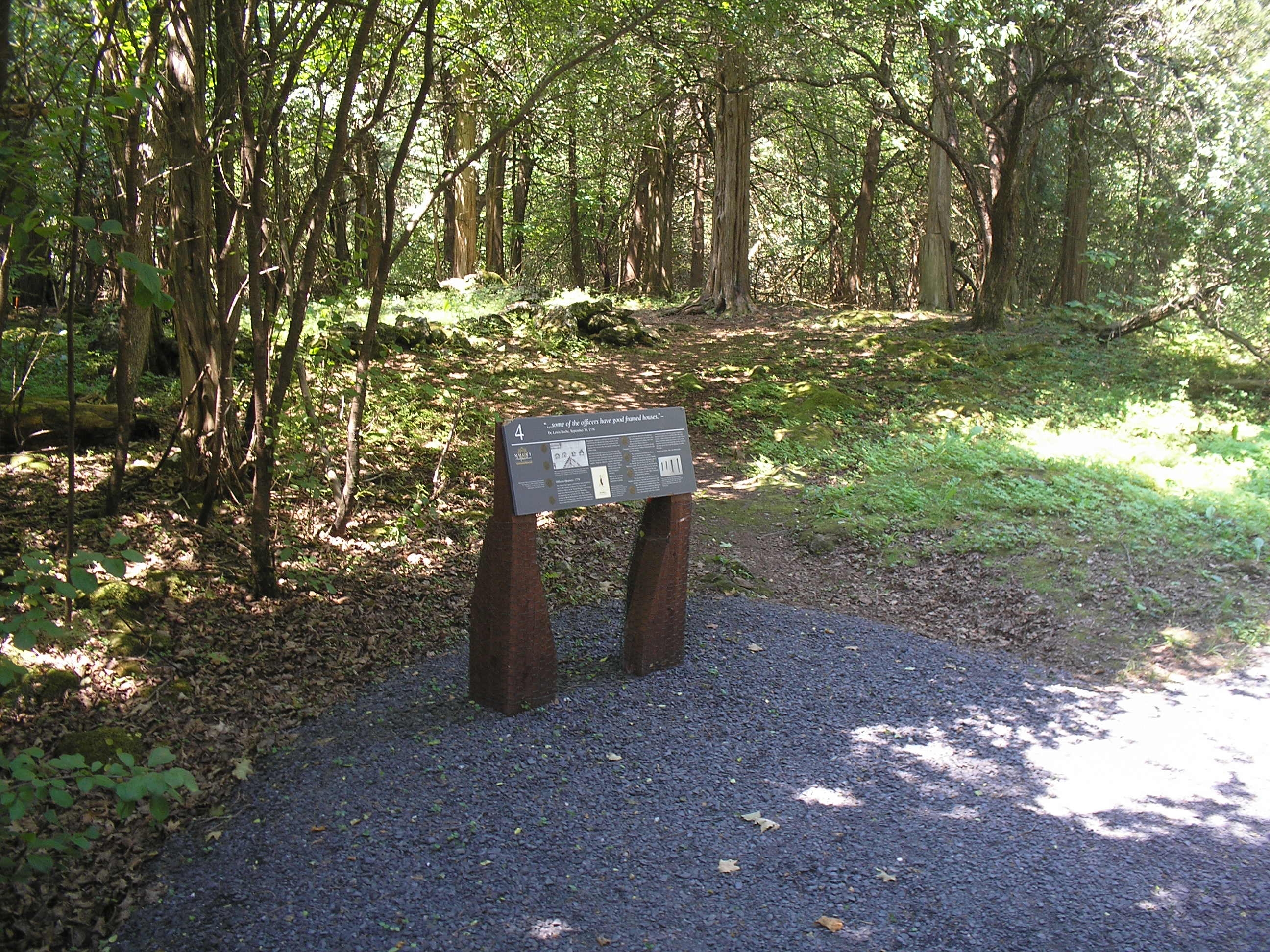 Marker in Mount Independence State Historic Site
