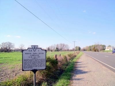 North Anna River Campaign Marker on US Rt 1 (facing north) image. Click for full size.