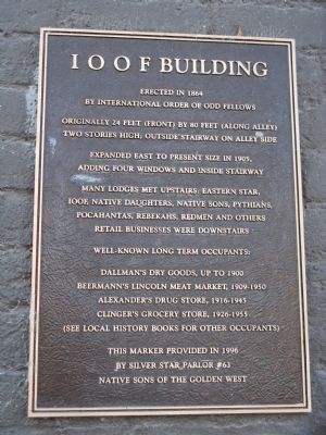 I O O F Building Marker image. Click for full size.