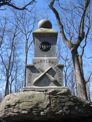 Battery A, Maryland Light Artillery Monument image. Click for full size.