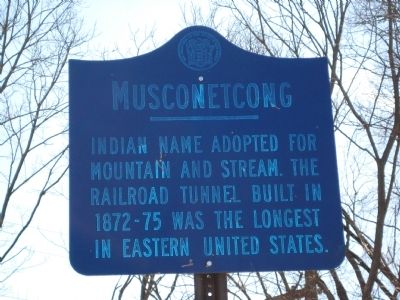 Musconetcong Marker. Click for full size. Musconetcong Marker image. Click for full size.