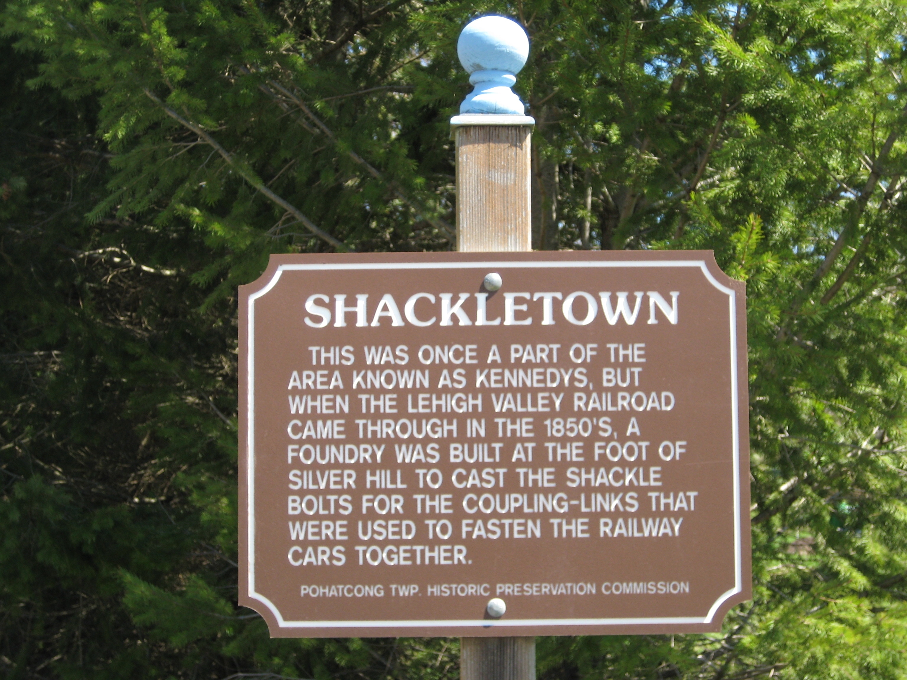 Shackletown Marker