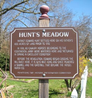 Hunts Meadow Marker image. Click for full size.