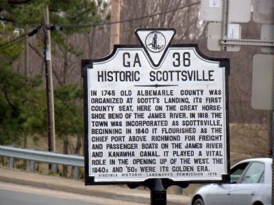 Historic Scottsville Marker image. Click for full size.