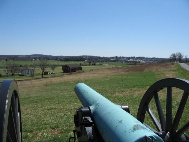 View of Gettysburg and Oak Ridge image. Click for full size.