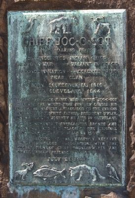 Chief Joc-O-Sot Marker. Click for full size. Chief Joc-O-Sot Marker image. Click for full size.