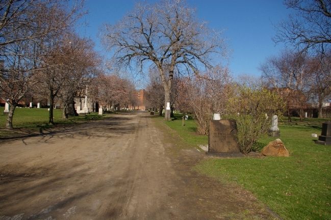 Chief Joc-O-Sot Marker in Erie Street Cemetery. Click for full size. Chief Joc-O-Sot Marker in Erie Street Cemetery image. Click for full size.