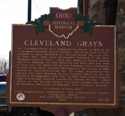 Cleveland Grays Marker image. Click for full size.