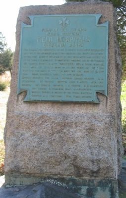 Field Hospitals - Eleventh Corps Tablet image. Click for full size.