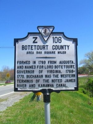 Botetourt County Marker image. Click for full size.
