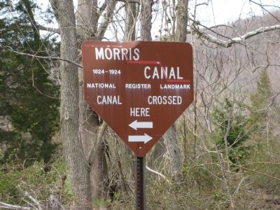 Morris Canal Marker. Click for full size. Morris Canal Marker image. Click for full size.