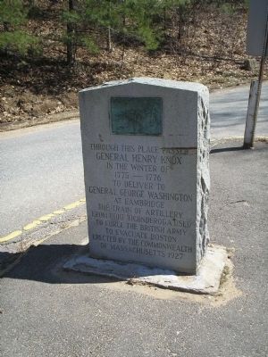 Gen. Henry Knox Trail Marker. Click for full size. Gen. Henry Knox Trail Marker image. Click for full size.