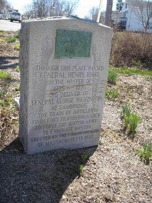 Gen. Henry Knox Trail Marker. Click for full size. Gen. Henry Knox Trail Marker image. Click for full size.