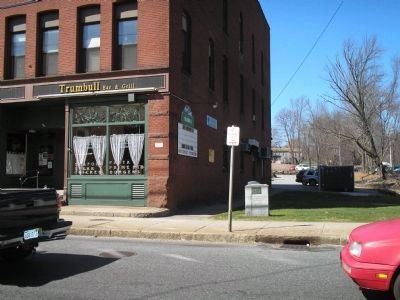 Knox Trail Marker in Spencer, Mass image. Click for full size.