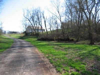 Tablet and the Lane to the Michael Trostle Farm. Click for full size. Tablet and the Lane to the Michael Trostle Farm image. Click for full size.