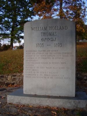 William Holland Thomas Marker image. Click for full size.