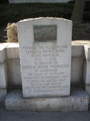 Gen. Henry Knox Trail Marker image. Click for full size.