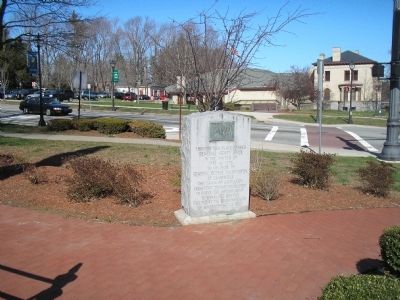 Marker on the Shrewsbury Common. Click for full size. Marker on the Shrewsbury Common image. Click for full size.