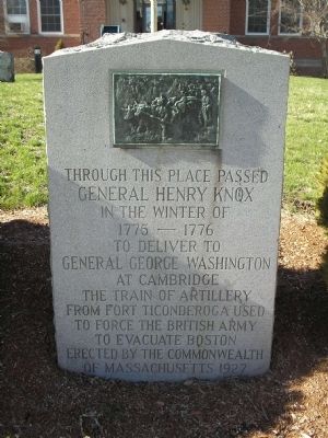 Gen. Henry Knox Trail Marker. Click for full size. Gen. Henry Knox Trail Marker image. Click for full size.