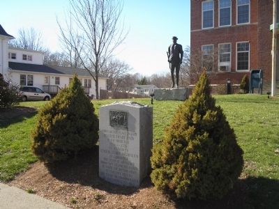 Marker on Main Street. Click for full size. Marker on Main Street image. Click for full size.