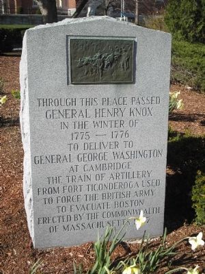Gen. Henry Knox Trail Marker image. Click for full size.