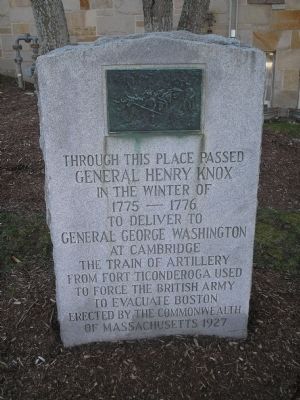 Gen. Henry Knox Trail Marker. Click for full size. Gen. Henry Knox Trail Marker image. Click for full size.